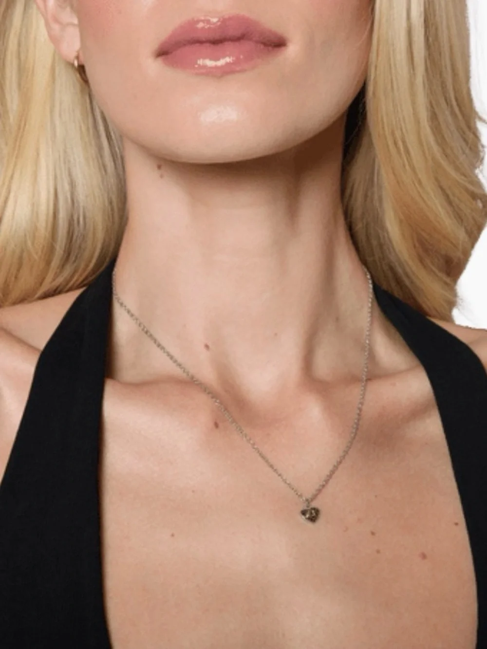 Coach Gold Mini “C” Heart Pendant Necklace